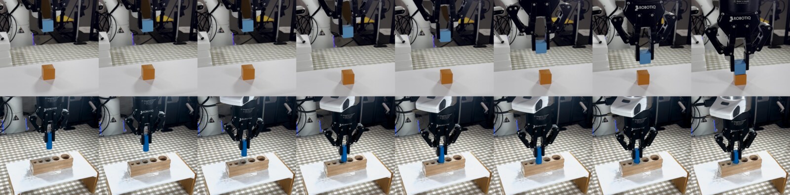 Sequential frames from real-world evaluation tasks